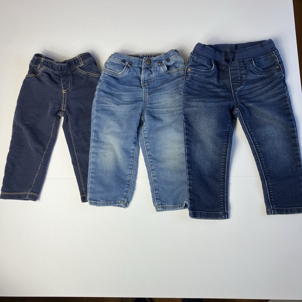Bundle Of 3 Pairs 24M Jeans Oshkosh And Carters Toddler Baby